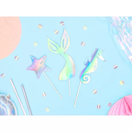 Torta dísz Sellő party (3 db)