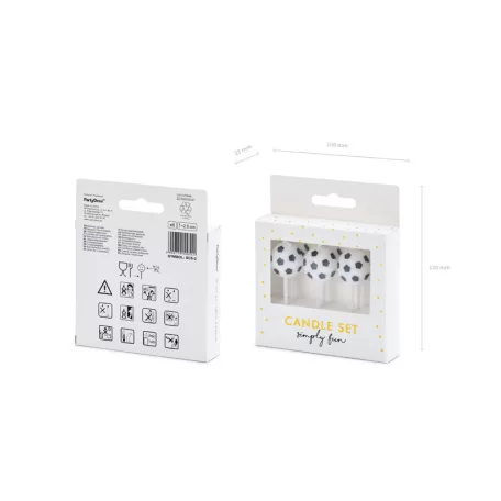 Születésnapi gyertya Focilabda (6 db)