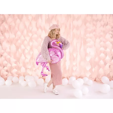 Fólia lufi – Flamingó, rózsaszín, 70×95 cm