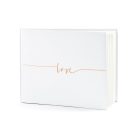 Vendégkönyv Love - rózsaarany