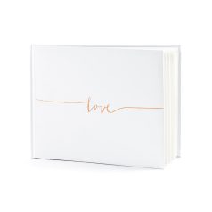 Vendégkönyv Love - rózsaarany