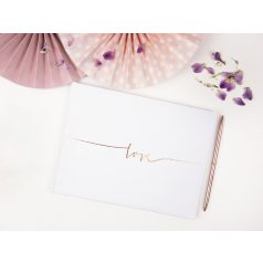 Vendégkönyv Love - rózsaarany