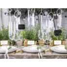 Ültetőkártyatartó arany háromszög (20 db)