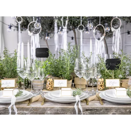 Ültetőkártyatartó arany háromszög (20 db)