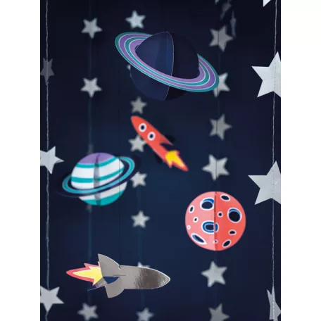 Függő dekoráció Űrhajós party (5 db)