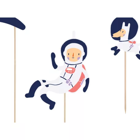 Torta dísz  Űrhajós party (7 db)