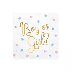 Kisfiú vagy kislány? Party papírszalvéta (20 db)