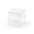 Négyzet alakú dobozok, átlátszó 5x5x5cm (10 db)