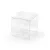 Négyzet alakú dobozok, átlátszó 5x5x5cm (10 db)