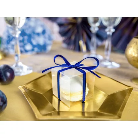 Négyzet alakú dobozok, átlátszó 5x5x5cm (10 db)