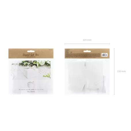 Doboz ehér 8x7.5x4.5cm (10 db)