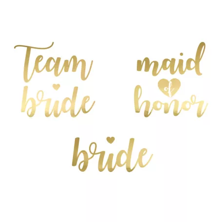 Ideiglenes tetoválás Leánybúcsú arany (13 db)