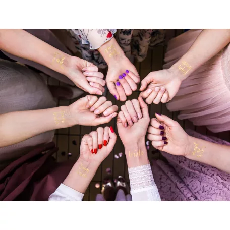 Ideiglenes tetoválás Leánybúcsú arany (13 db)