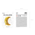 Hold Alakú Fólia Lufi – Arany0 cm