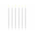 Születésnapi gyertya 14cm fehér (12 db)
