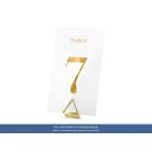 Átlátszó asztalszámok, arany (20 db)