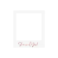 Slefie képkeret – She Said Yes, rózsaarany