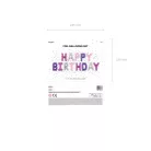 Fólia lufi Happy Birthday felirat Lila (340x35 cm)