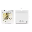 Papírdekoráció arany pókhálók (3 db)