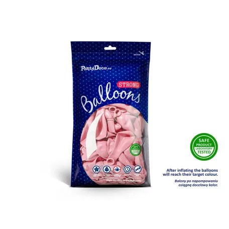 Erős Lufi 30cm - Pasztell rózsaszín (100 db)