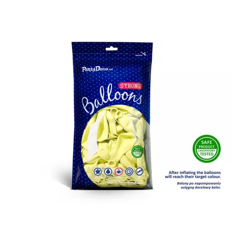Erős Lufi 30cm - világos sárga (50 db)