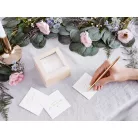 Esküvői vendégkönyv – jókívánságdoboz, angol nyelvű