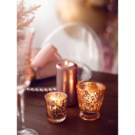 Gyertyatartó 6cm rózsaarany (1 db)