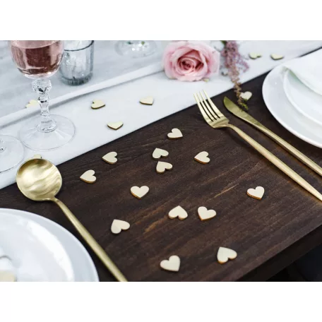 Fa konfetti szívek 2x2cm (50 db)