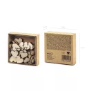 Fa konfetti szívek 2x2cm (50 db)
