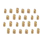 Adventi kalendárium házikók (üres) – DIY készlet, kraft színű (24 db)