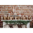 Adventi kalendárium házikók (üres) – DIY készlet, kraft színű (24 db)