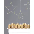 Adventi kalendárium házikók (üres) – DIY készlet, kraft színű (24 db)