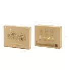 Adventi kalendárium házikók (üres) – DIY készlet, kraft színű (24 db)