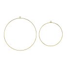 Fém Függő Dekoráció - Karikák (2 db)