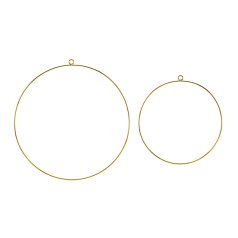 Fém Függő Dekoráció - Karikák (2 db)