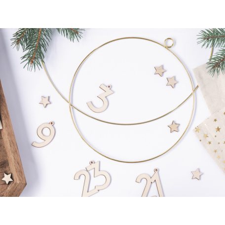 Fém Függő Dekoráció - Karikák (2 db)