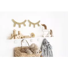 Fali dekoráció – Alvó szemek, arany