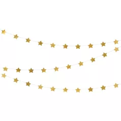 Arany csillagos füzér 3.6m (1 db)