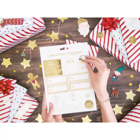 Arany csillagos füzér 3.6m (1 db)