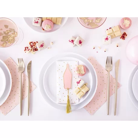 Ültetőkártya pezsgős üveg (6 db)