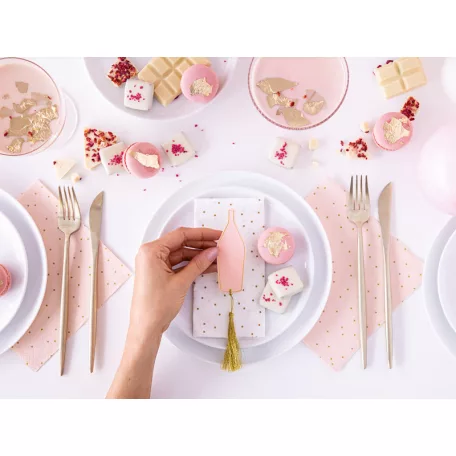 Ültetőkártya pezsgős üveg (6 db)