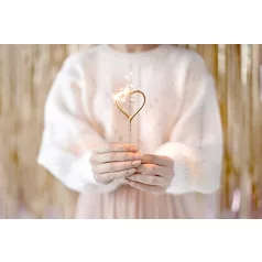 Arany szív alakú csillagszóró (2 db)