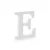 Fa dekoráció betű E (fehér - 17x20cm)