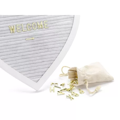 Szív tábla arany betűkkel