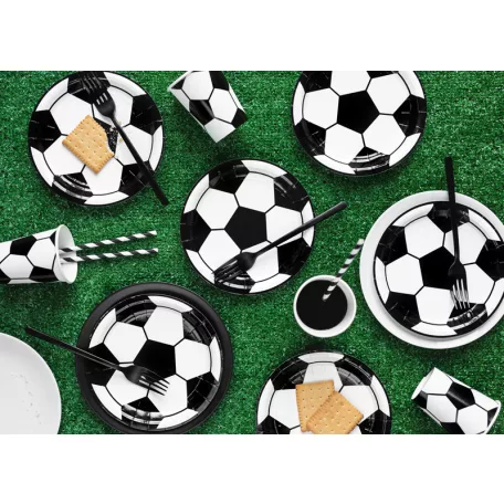 Focilabda formájú party papírtányér(6 db)