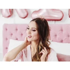   Hajráf lánybúcsúra "Bride" rózsaarany - Mennyasszanynak