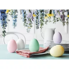 Tojás Alakú Gyertya Fehér 10 cm