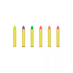 Arcfestő kréta (6 db)