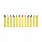 Arcfestő kréta (24 db)