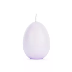 Tojás Alakú Gyertya Világos Lila 10 cm